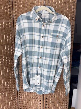 NEW NWT Southern Proper Men's Fayette Collared Long Sleeve Flannel size L